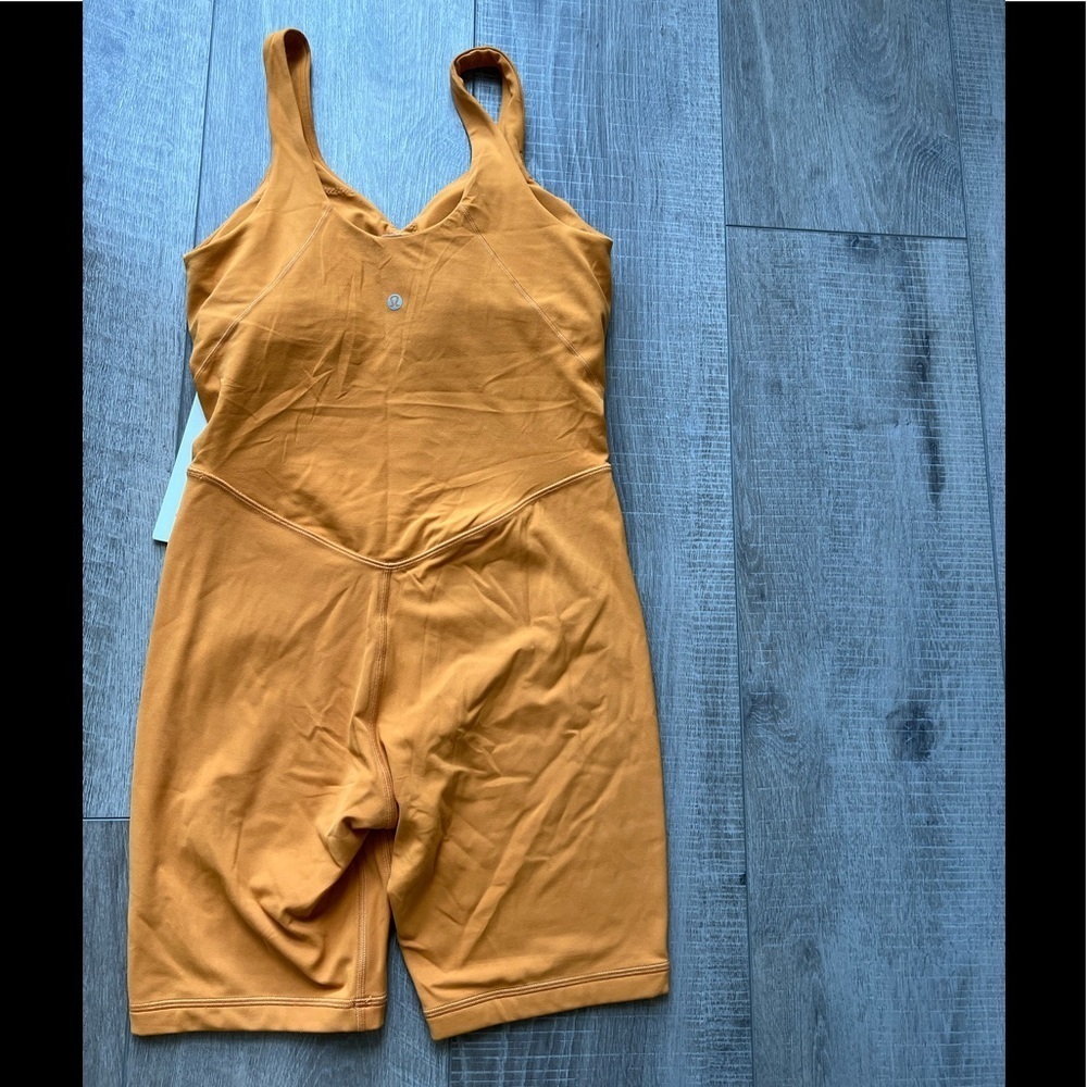 Lululemon Align Onesie 8" in Autumn Orange Size 8 - Picture 3 of 4